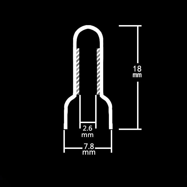 CE-1X Vibration Resistance Nylon Aluminum Tube Crimping Cap - 10pcs By Sales CE-1X Vibration Resistance Nylon Aluminum Tube Crimping Cap - 10pcs By Sales
